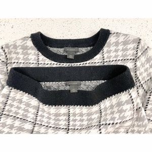 Halogen Houndstooth Sweater and Skirt Set - Size Small